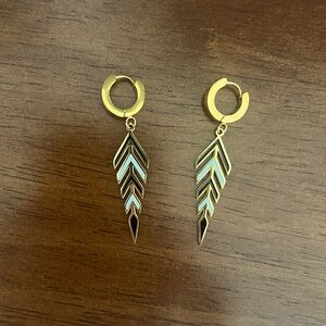 Gorgeous stainless steel arrow earrings‎